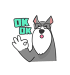 Schnauzer Money and DiDi's diary（個別スタンプ：11）