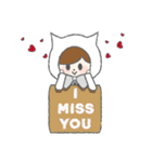 miss cat x mr rabbit（個別スタンプ：27）