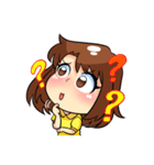 若い男性と女の子（個別スタンプ：11）