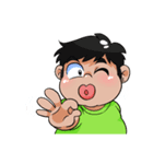 若い男性と女の子（個別スタンプ：21）