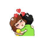 若い男性と女の子（個別スタンプ：30）