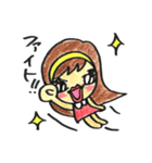 ウルウル瞳のキュートな女の子（個別スタンプ：2）