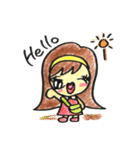 ウルウル瞳のキュートな女の子（個別スタンプ：4）