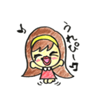 ウルウル瞳のキュートな女の子（個別スタンプ：8）