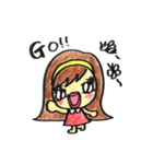 ウルウル瞳のキュートな女の子（個別スタンプ：24）