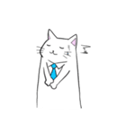しろねこさん詰め合わせ（個別スタンプ：3）