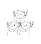 しろねこさん詰め合わせ（個別スタンプ：8）
