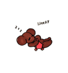 poodle red（個別スタンプ：1）