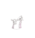 Pink Pink Giraffe（個別スタンプ：1）