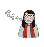 cold girl（個別スタンプ：34）