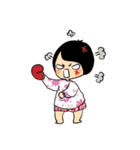 Hard-working Girl in Flower Dress（個別スタンプ：12）