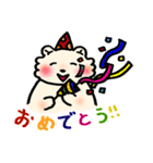 ふわもこしろ（個別スタンプ：20）