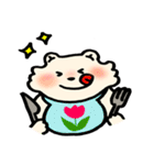 ふわもこしろ（個別スタンプ：32）