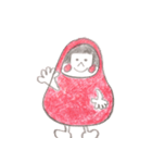 だるま3兄妹（個別スタンプ：2）