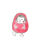 だるま3兄妹（個別スタンプ：4）
