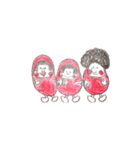 だるま3兄妹（個別スタンプ：28）