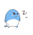 表情豊かな青いペンギン（個別スタンプ：6）
