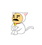 猫着ぐるみおじさん（個別スタンプ：1）