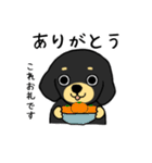 ブラックタンの子犬2（個別スタンプ：15）