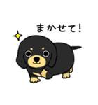 ブラックタンの子犬2（個別スタンプ：32）