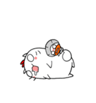 Fat Cat 'n Friendly Scallop (English)（個別スタンプ：18）