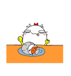 Fat Cat 'n Friendly Scallop (English)（個別スタンプ：29）