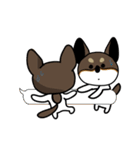 Mamechan and Fukuchan（個別スタンプ：33）