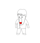 僕とペット犬（個別スタンプ：3）