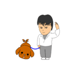 僕とペット犬（個別スタンプ：13）
