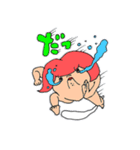 ワラシちゃんの面白スタンプ（個別スタンプ：5）