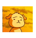困った犬のスタンプ（個別スタンプ：40）