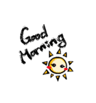 Simple life with only eyes（個別スタンプ：1）