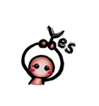Simple life with only eyes（個別スタンプ：9）