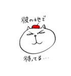 原稿をするねこ（個別スタンプ：35）
