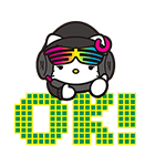 DJ Hello Kitty（個別スタンプ：4）