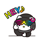 DJ Hello Kitty（個別スタンプ：9）