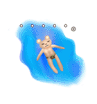水球くまさん（個別スタンプ：14）
