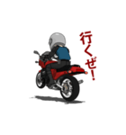 赤いバイクオタクのおっさんライダー（個別スタンプ：15）