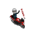 赤いバイクオタクのおっさんライダー（個別スタンプ：16）