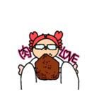 港のカニおっさん 〜筋肉仲間と一緒〜（個別スタンプ：35）