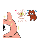 しろクマさんたち（個別スタンプ：4）