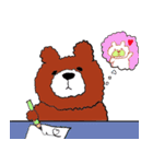 しろクマさんたち（個別スタンプ：5）