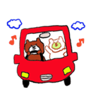 しろクマさんたち（個別スタンプ：8）