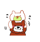 しろクマさんたち（個別スタンプ：11）