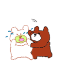 しろクマさんたち（個別スタンプ：12）