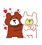 しろクマさんたち（個別スタンプ：13）