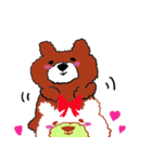 しろクマさんたち（個別スタンプ：14）