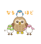 ころころフクロウと小鳥たち（個別スタンプ：11）