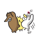 White Duck ＆ Brown Bear（個別スタンプ：15）