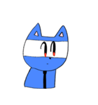 青い猫だゾ（個別スタンプ：6）